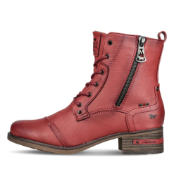 Mustang Schnürstiefeletten Für Damen -Chelsea Boots Geschäft 401262 4